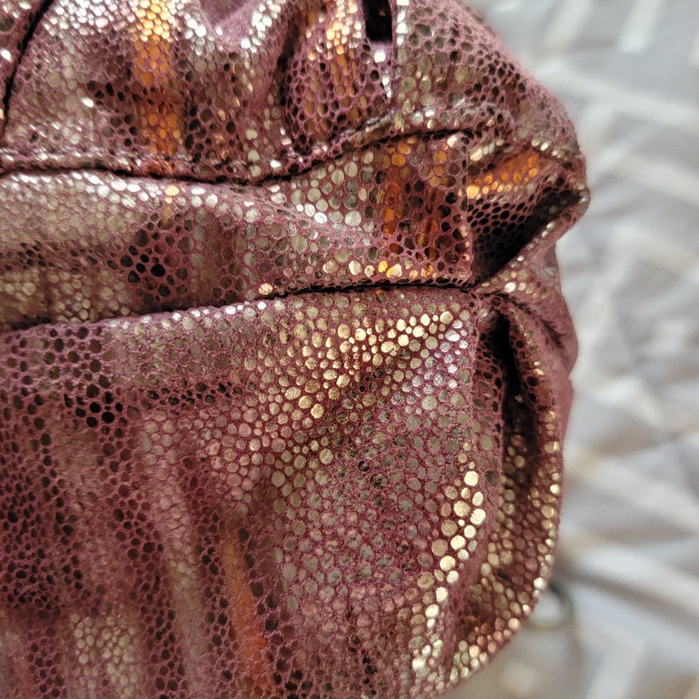 🔥SALE🔥MALINI MURJANI |SHOULDER  SPARKLY LEATHER HOBO BAG - Picture 9 of 16